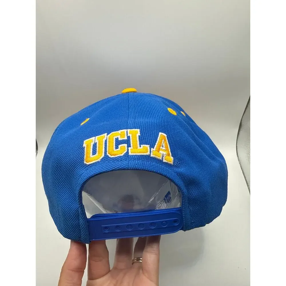 Adidas UCLA Bruins Snapback Hat Blue Gold Flat Bill Adjustable Cap NWT